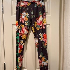 adidas Red and Brown Leggings for Active Comfort